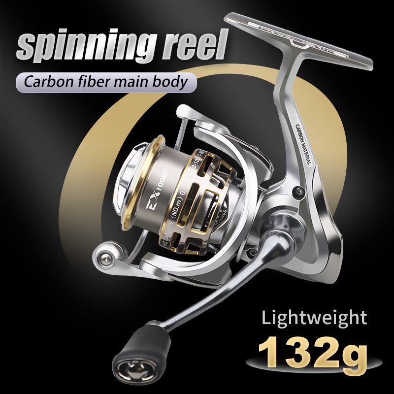 Ultralight spinning reel, 132g, 6+1 bearing, lure reel, ultralight weight reel